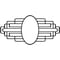 Ekena Millwork Elizabeth Architectural Grde PVC Pierced Ceiling Medallion, Black, 40"W x 20"H x 19"IH x 11"IW x 1"P CMPP40X20EBSBL - alternate 1